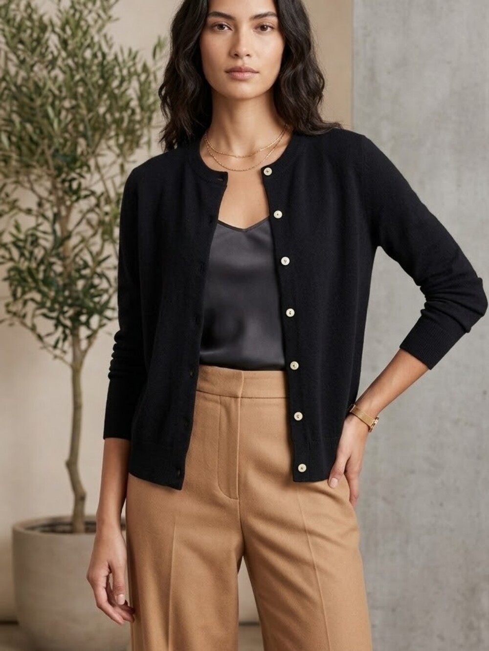 Quince Mongolian Cashmere Cardigan - Picture 1 of 7